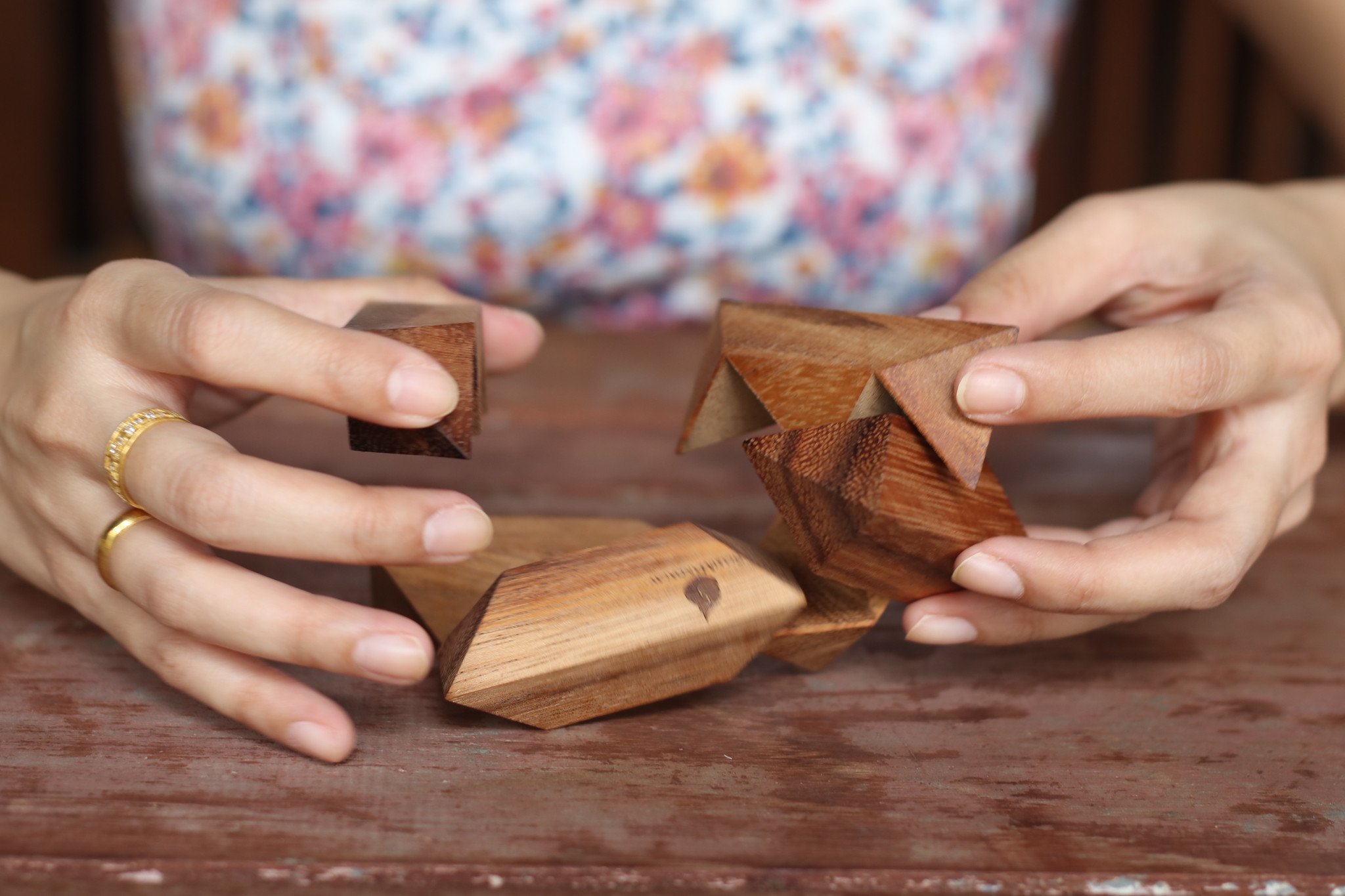 handmade wooden puzzle