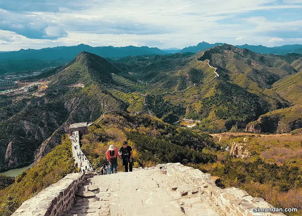 The steps of The Great Wall of China